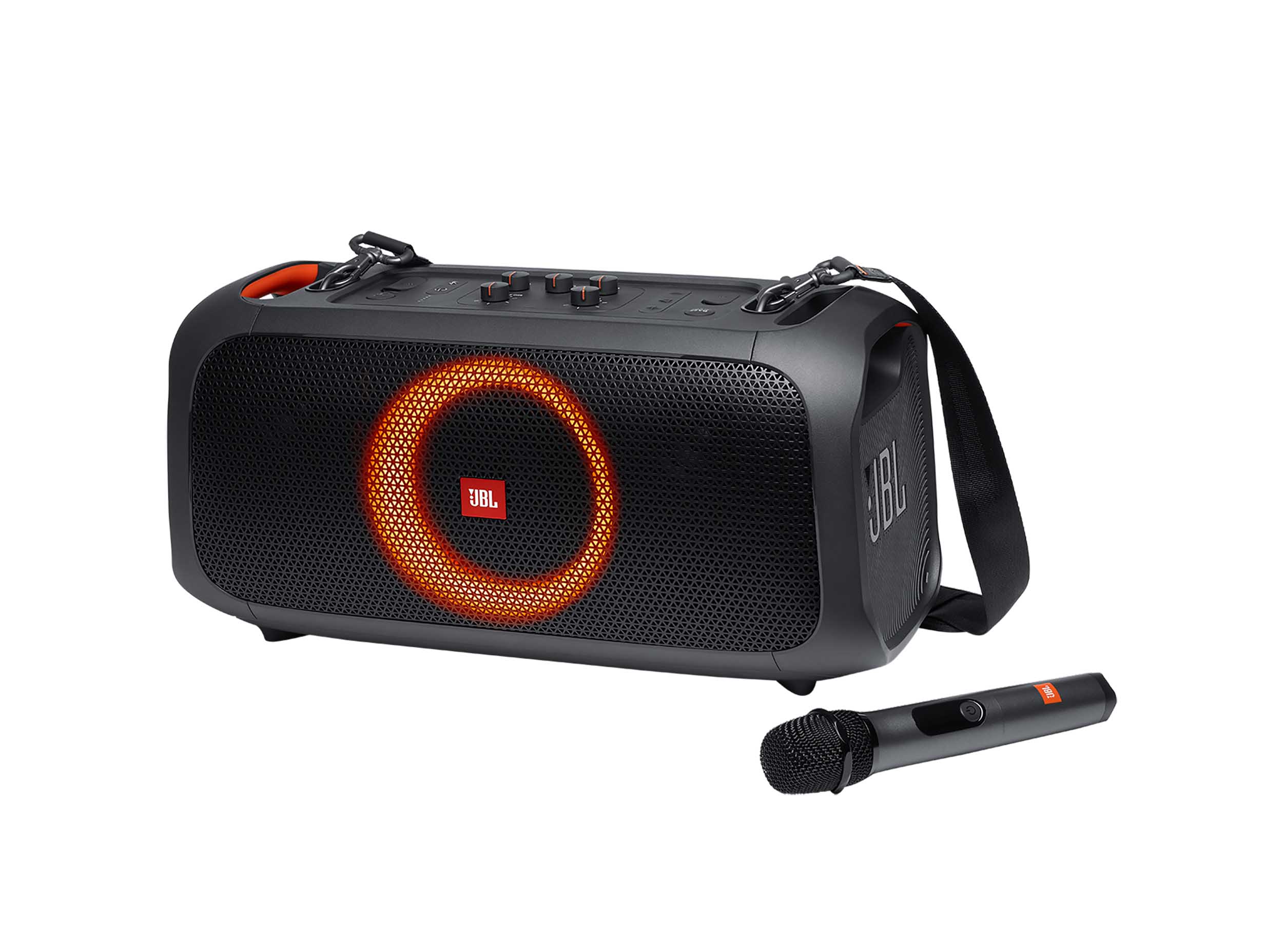 JBL PartyBox On-the-Go, Powerful Portable Bluetooth Party Speaker with Dynamic Light