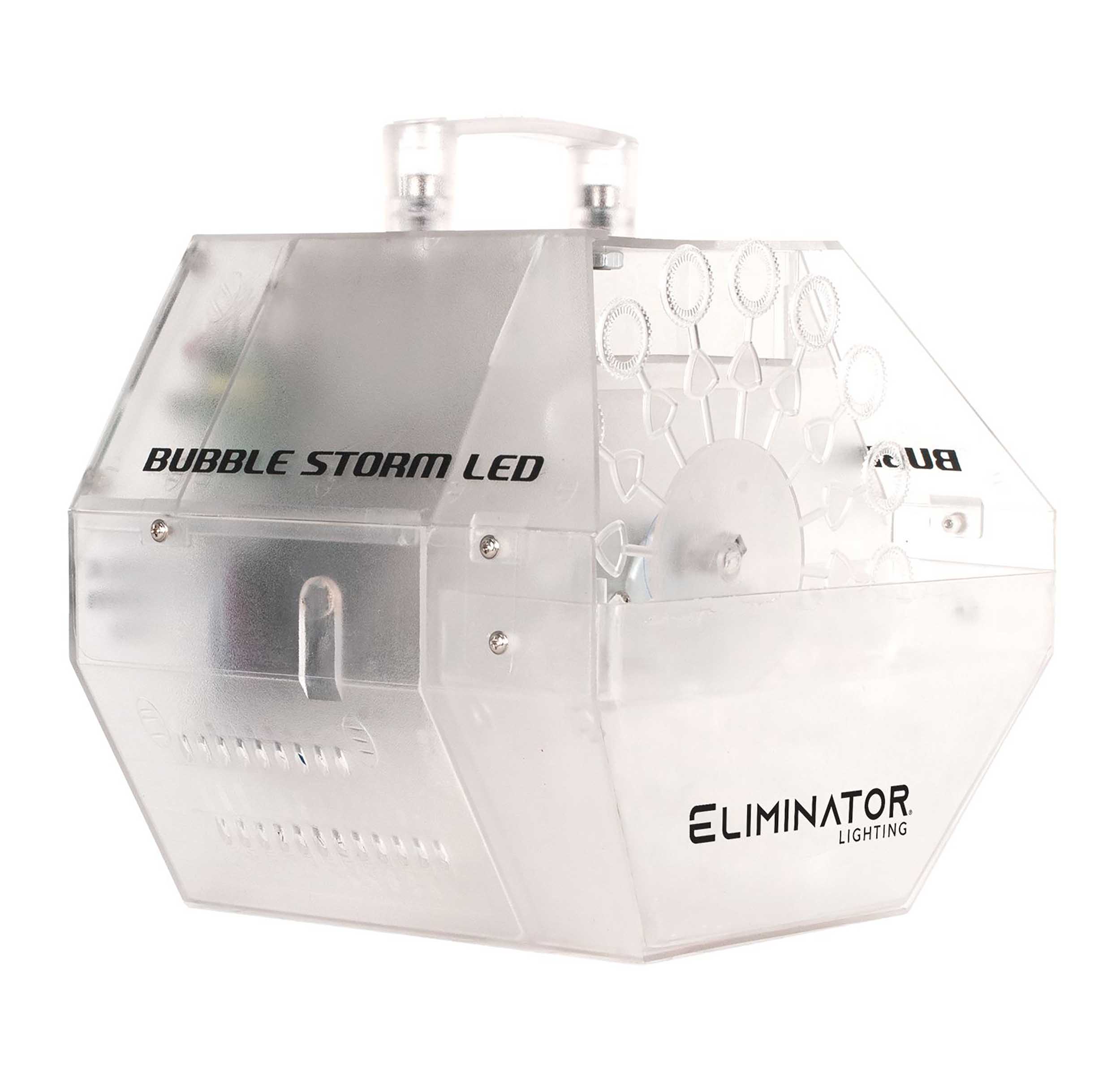 Eliminator Lighting Bubble Storm LED Bubble Effects Machine - White by Eliminator Lighting