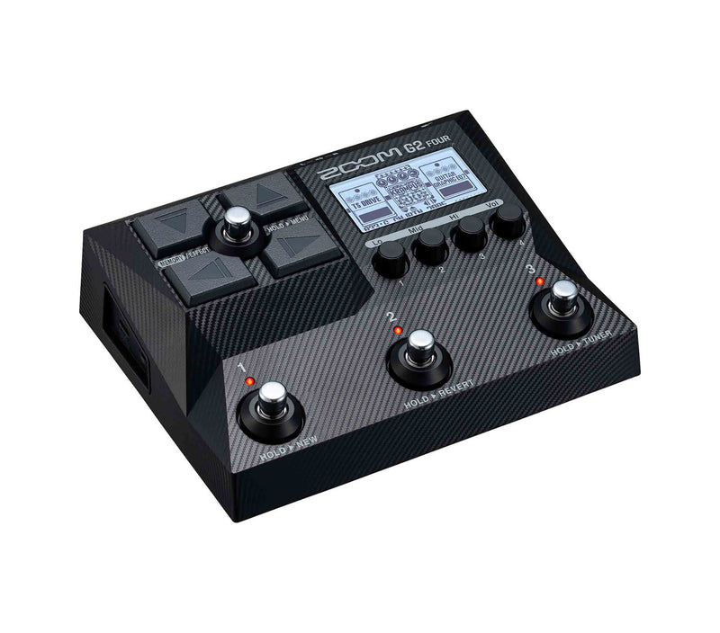 ZOOM G2 Four, Multi-Effect Guitar Pedal - Black by Zoom