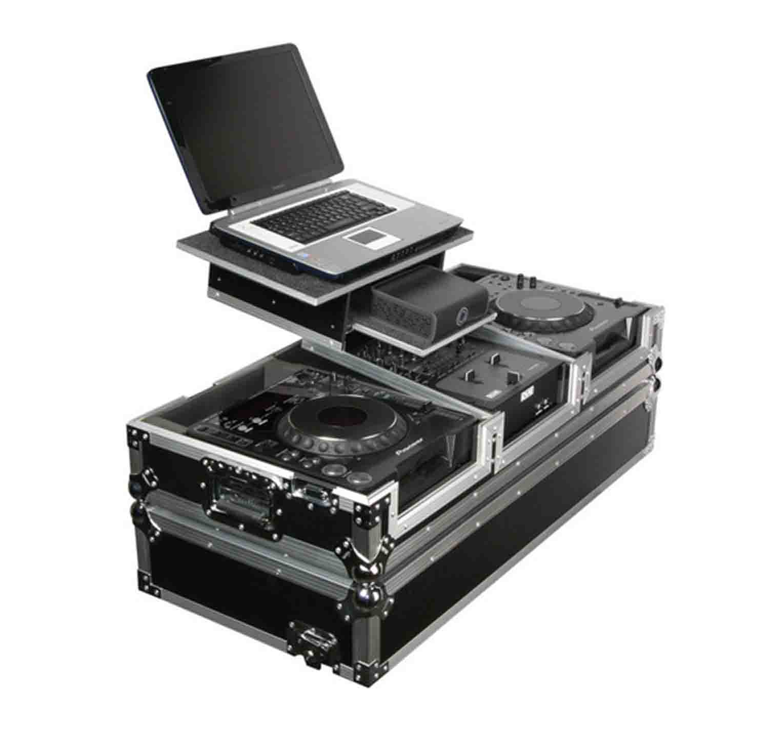 B-Stock: Odyssey FZGS10CDJW Flight Zone Glide Style Laptop DJ CD Mixer Coffin with Wheels by Odyssey
