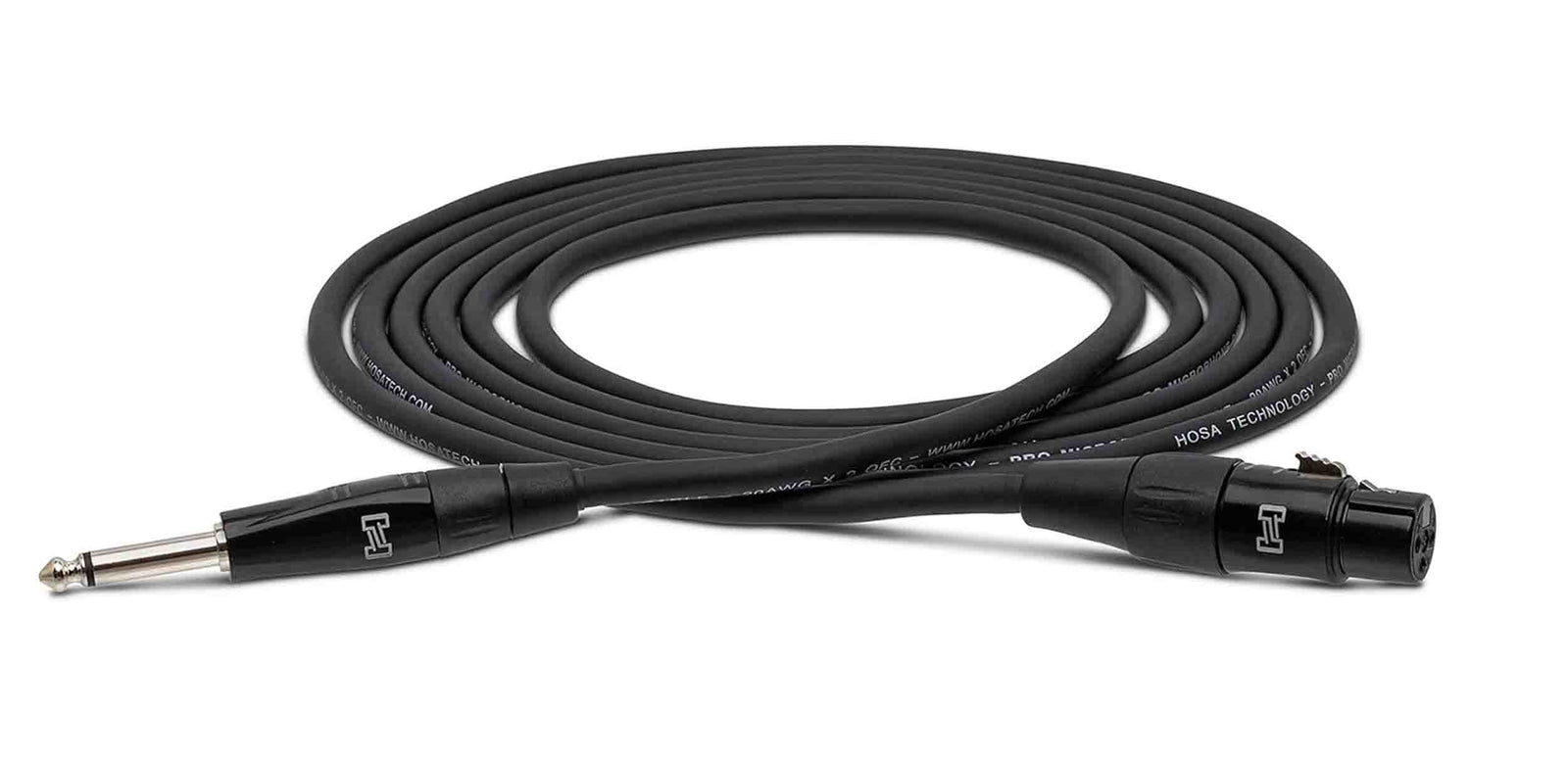 Hosa HMIC-025HZ Pro Microphone Cable, REAN XLR3F to 1/4 in TS - 25 ft by Hosa