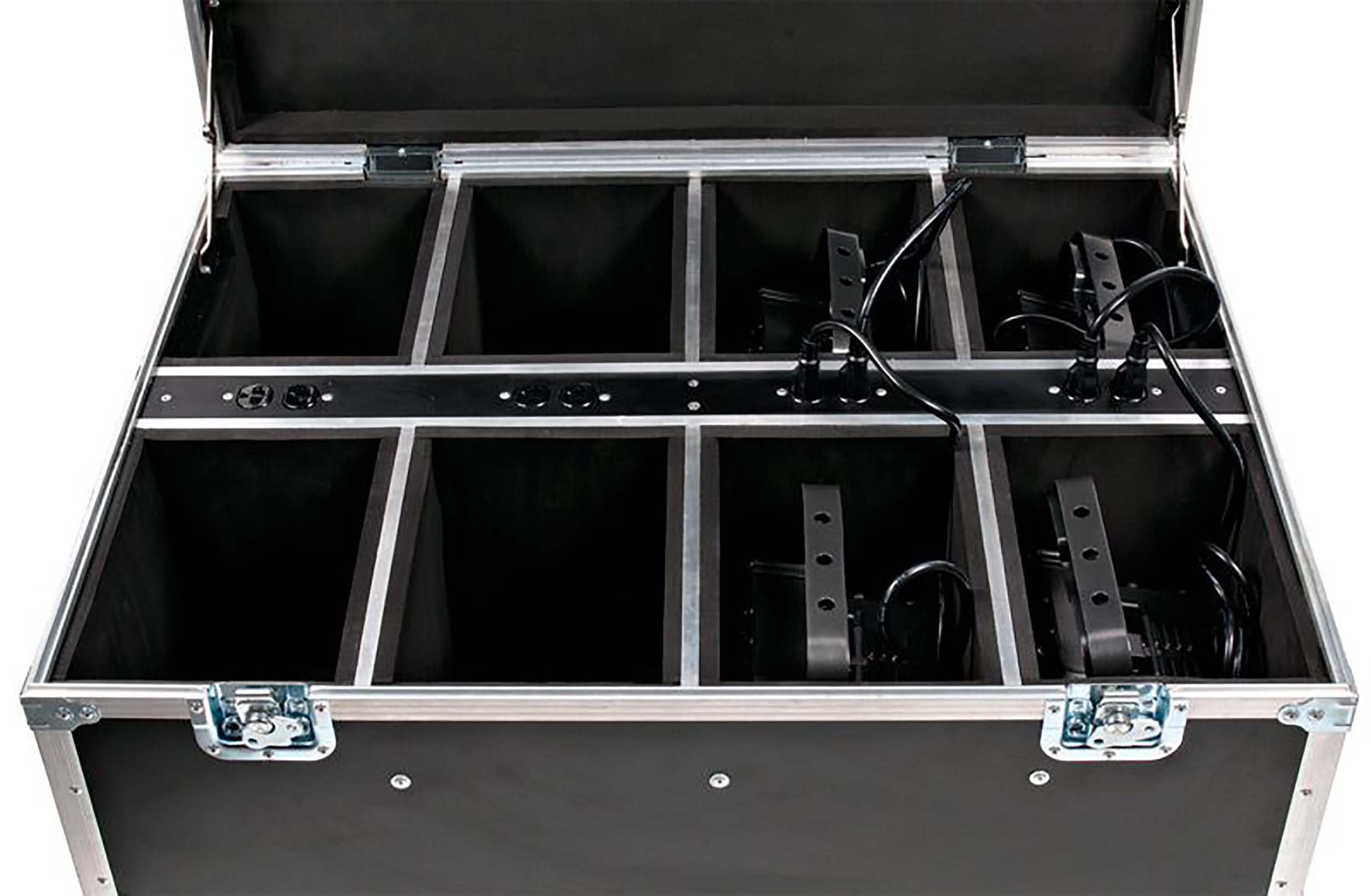 ADJ Wi Flight Case, Road Case for 8 WiFLY LED Pars with Charging Power Plugs by ADJ