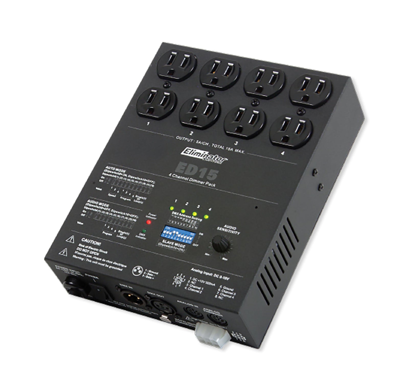 Eliminator Lighting ED15,4-Channel Dimmer Pack Designed to Manage Light Fixtures Movement by Eliminator Lighting