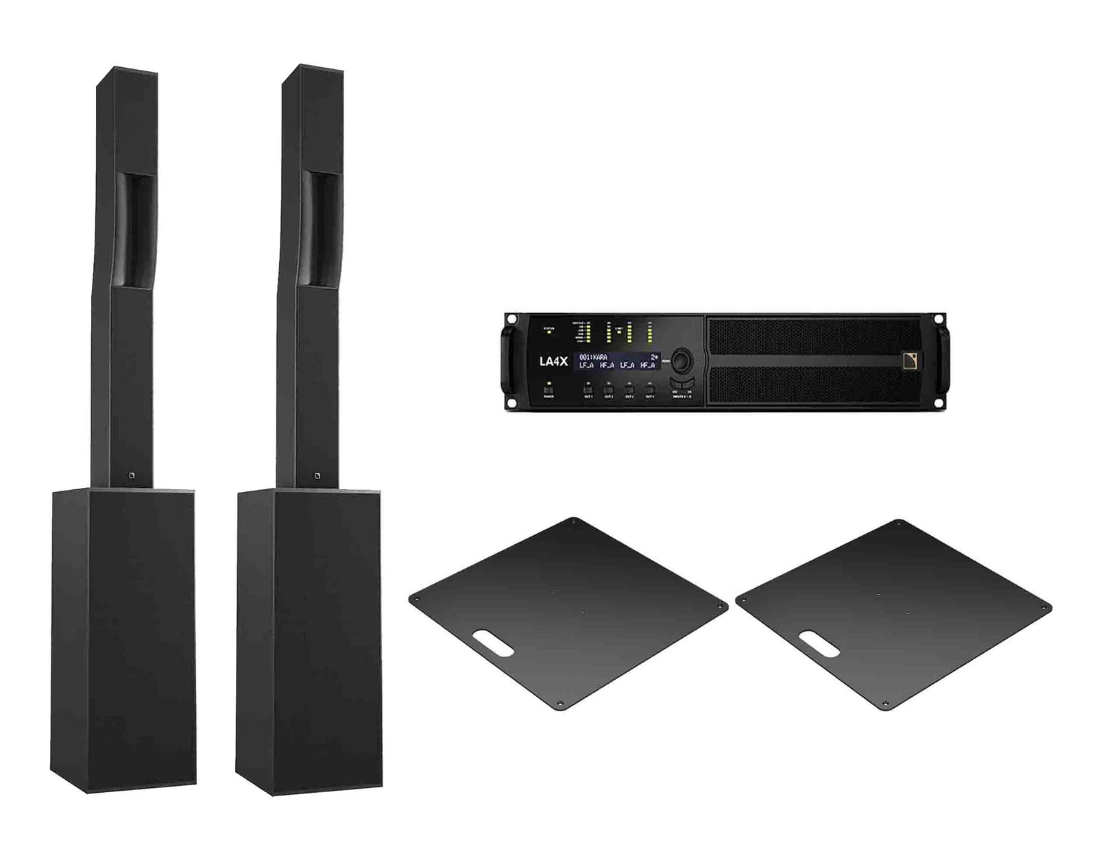 L-Acoustics Syva System DJ Package with Speakers, Subwoofers, Baseplates, and an Amplified Controller by L-Acoustics