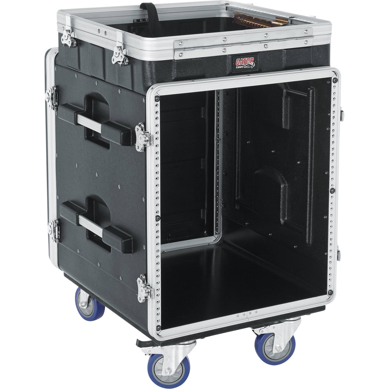 Gator Cases GRC-10X12 PU, 10U Top and 12U Side ATA Molded PE Pop-Up Console Rack by Gator Cases