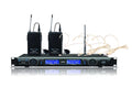 Technical Pro WM1352 Professional UHF Dual Wireless Microphone Lapel and Headset System by Technical Pro