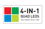 ADJ Encore LP12IP, Heavy Duty Par with Twelve (12) 20W Quad (RGBL) LEDs and 10° Beam Angle by ADJ