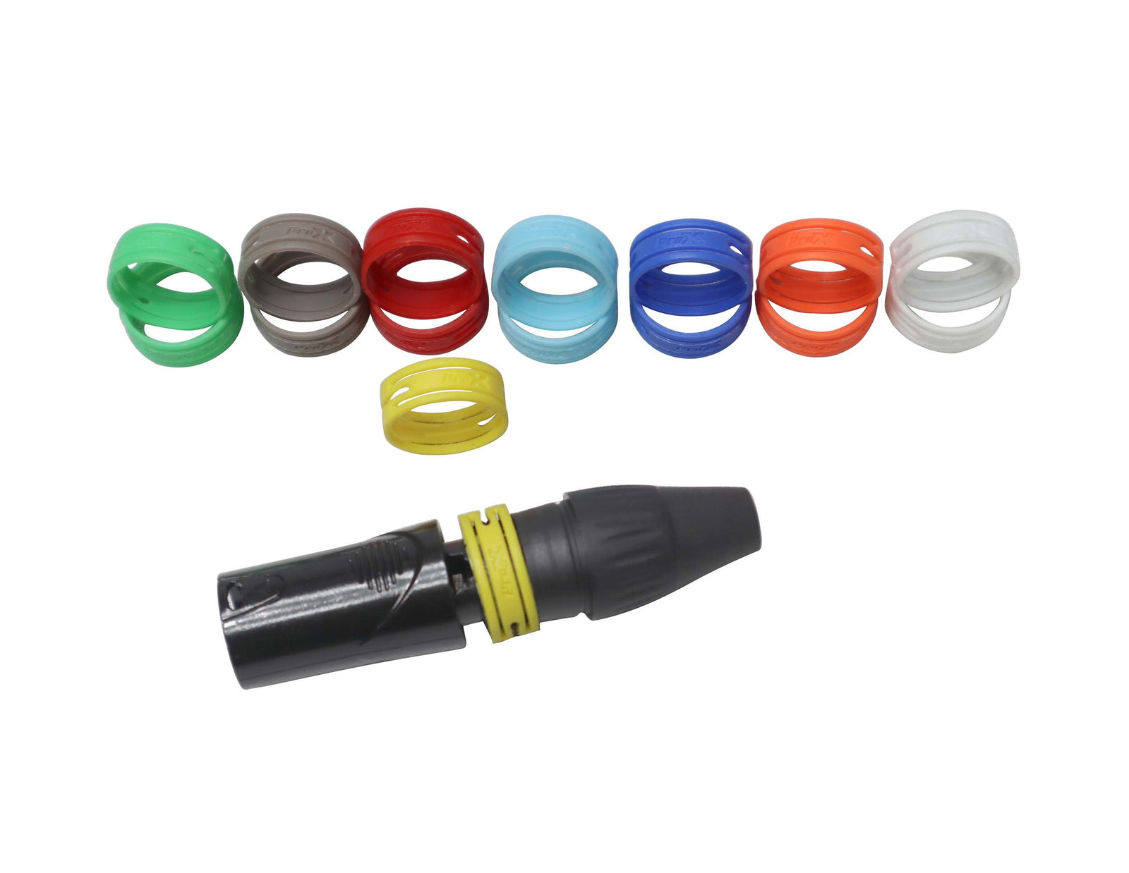 ProX XC-RINGPAK, Color Ring Replacements for XLR Cables - 16 Pack by ProX Cases
