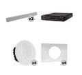 Shure 712X W-V Ecosystem DJ Package Including 2 MXA710-2FT Linear Microphone, 1 P300-IMX Audio Processor, 4 MXN5W-C Ceiling Loudspeaker + 4 Tile Bridge by Shure