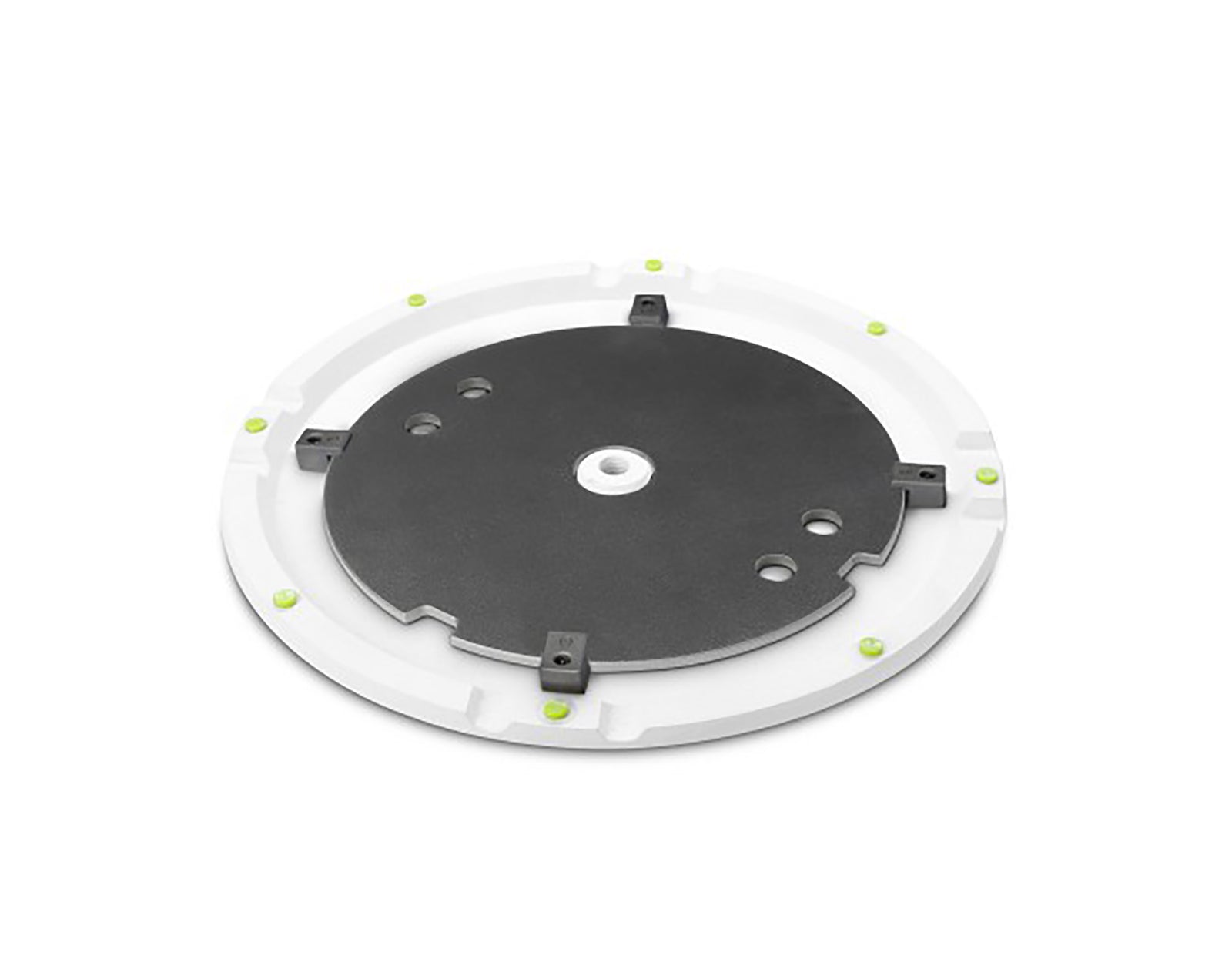 Gravity GSSPWBSET1W, Speaker Stand With Base And Weight Plate Made Of Cast Iron White by Gravity