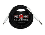 Pig Hog PX48J10, 1/4" TRS to 1/8" Mini Cable - 10 Ft by PigHog