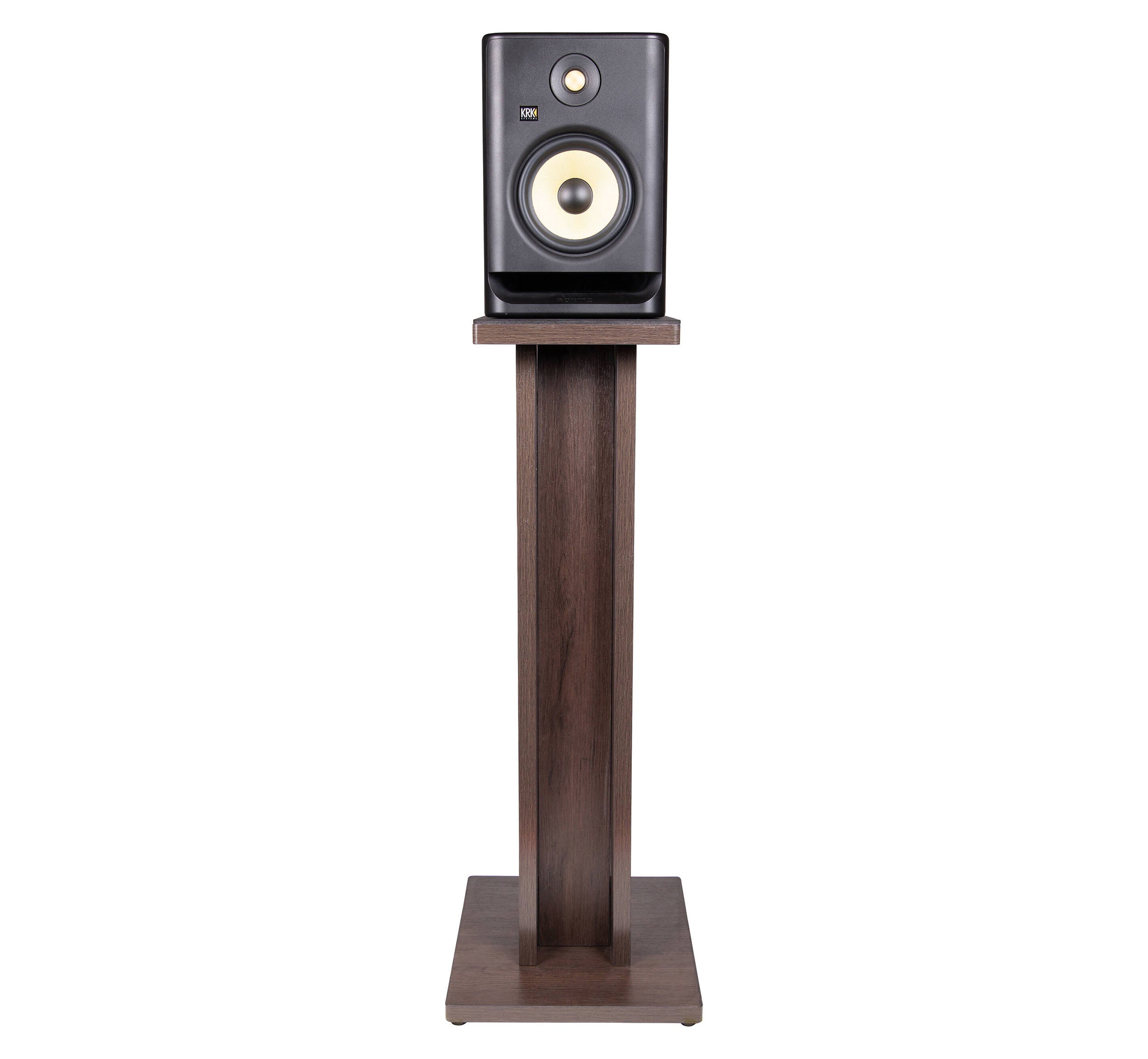 Gator GFW-ELITESPKSTMN-BRN Elite Series Studio Monitor and Speaker Stand - Brown by Gator Cases