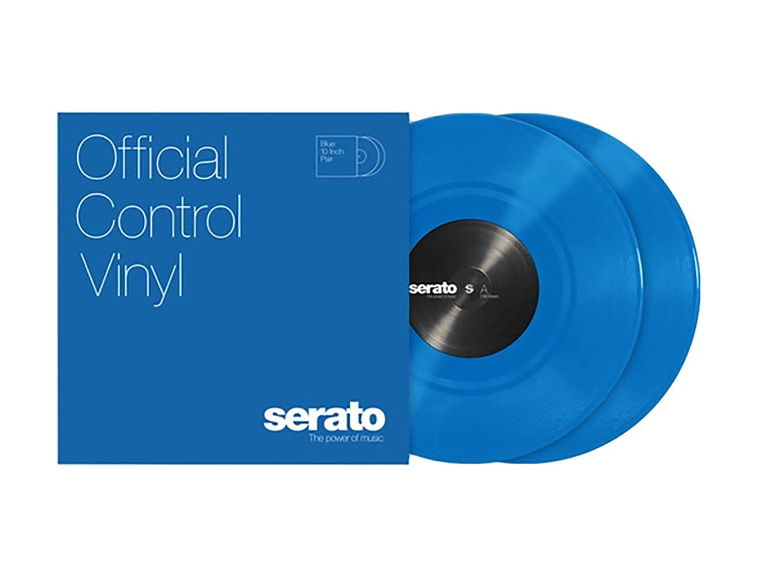 Serato SCV-PS-BLU-10, 10" Control Vinyl Pair - Blue