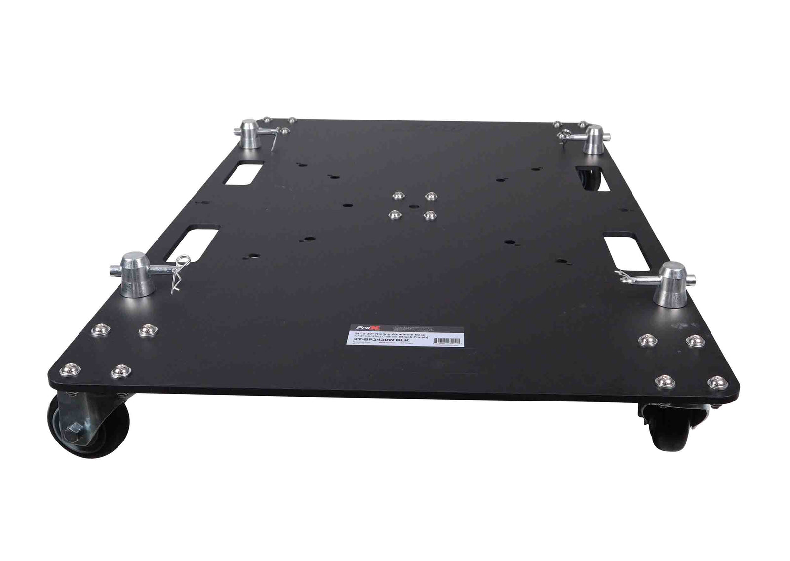 ProX XT-BP2430WBLK 24 x 30 inch Rolling Base Plate for Rapid Grid Modular Truss System with Locking Casters - Black by ProX Cases