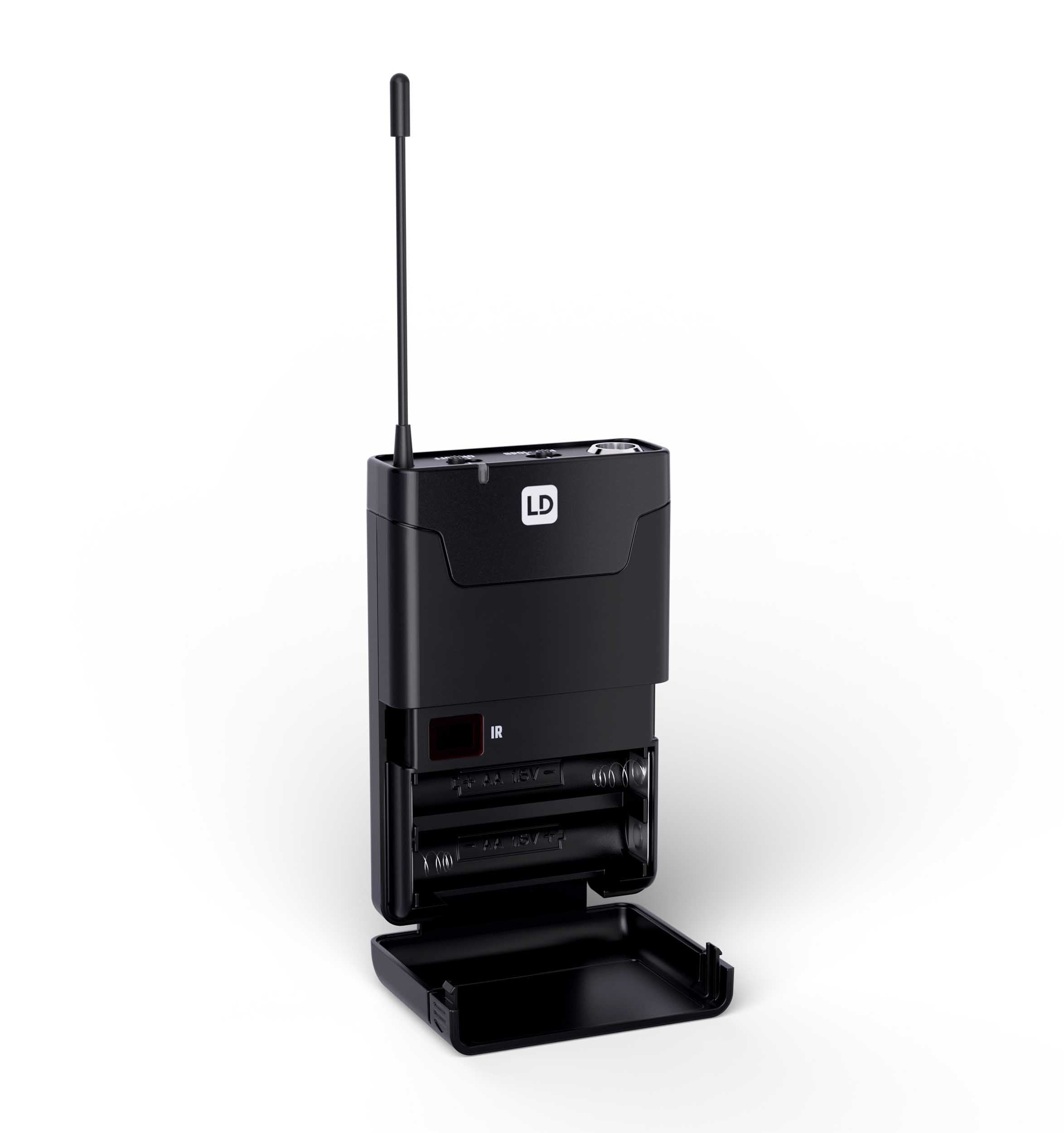 LD System ANNY 10 BPH 2 B4.7, 10" Portable Battery-Powered Bluetooth PA System with Mixer and 2x Headset Microphones Including Bodypacks by LD Systems