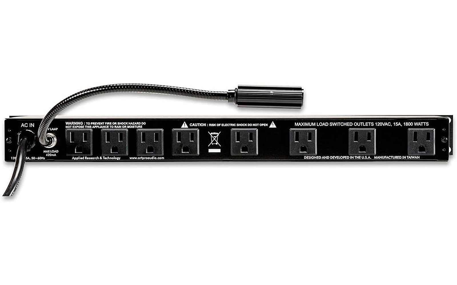 Art PS4x4PROUSB Dual LED Metered Power Distribution System by ART