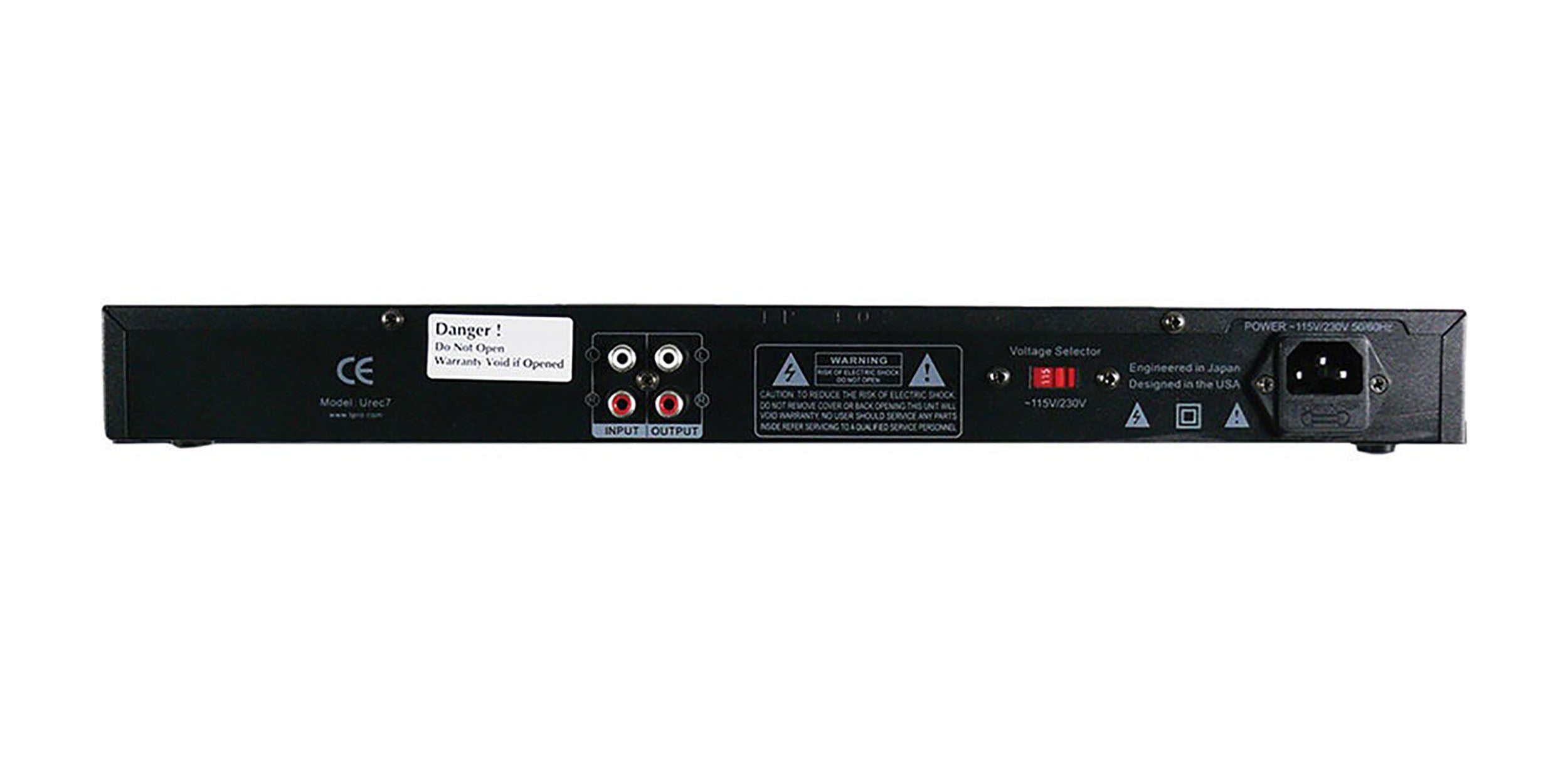 Technical Pro UREC7 Rack-Mountable USB/SD Recording Deck - Black by Technical Pro