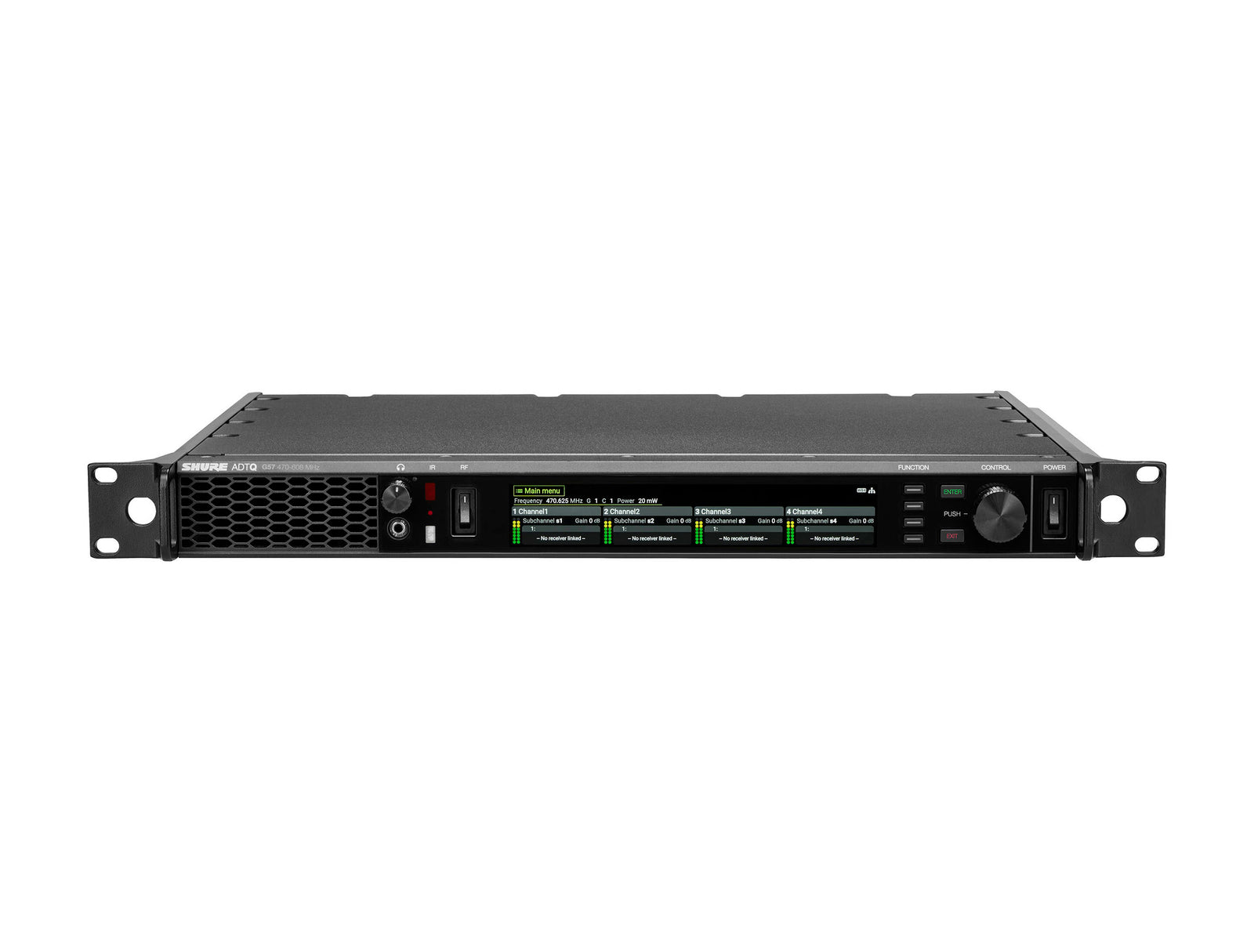 Shure ADTQUS-G57, Axient Digital PSM Quad Transmitter - G57 (470 to 608 MHz) by Shure