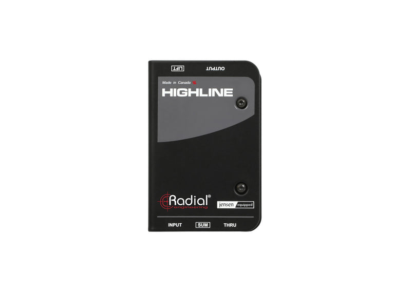 Radial Engineering Highline Passive Mono Line Isolator for Guitar and Amp Modeler by Radial Engineering