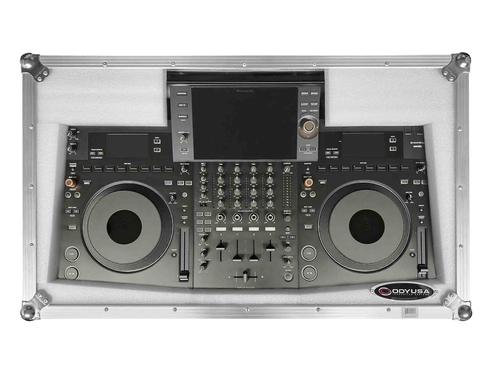 B-Stock Scratch & Dent: Odyssey SCOPUSQUADCW1, Flight Effects Show Case for Pioneer DJ OPUS-QUAD with Wheels by Odyssey