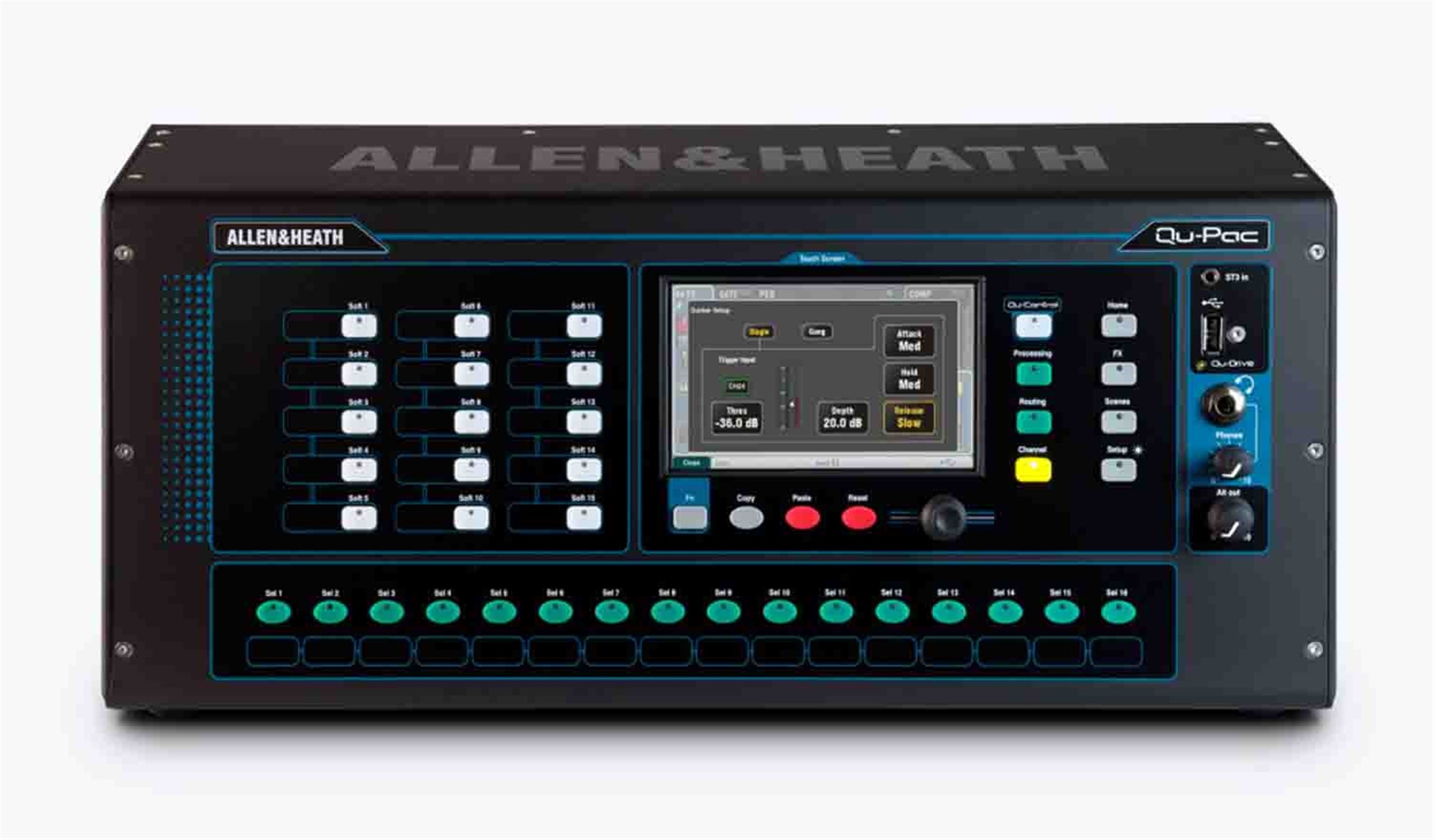 Allen & Heath Qu-Pac 22 in/12 Out Rackmountable Digital Mixer by ALLEN & HEATH