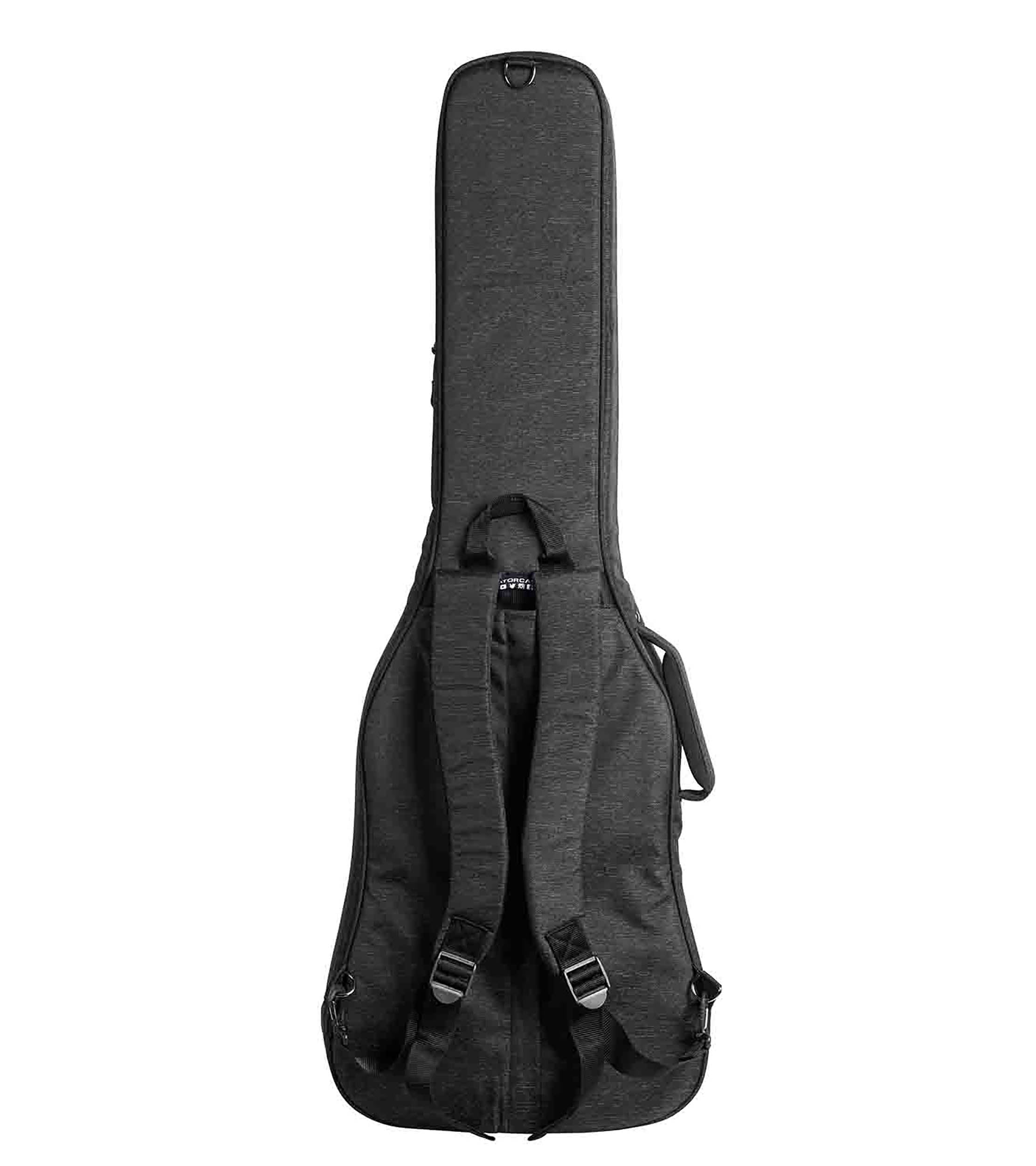 Gator Cases GT-BASS-BLK Transit Series Bass Guitar Gig Bag with Charcoal Black Exterior by Gator Cases