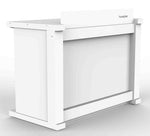 B-Stock Scratch & Dent: ProX XF-HUMPTERB3 WH, Humpter B3 Quick Folding DJ Controller Turntable CD-J Facade Table Workstation - White by ProX Cases