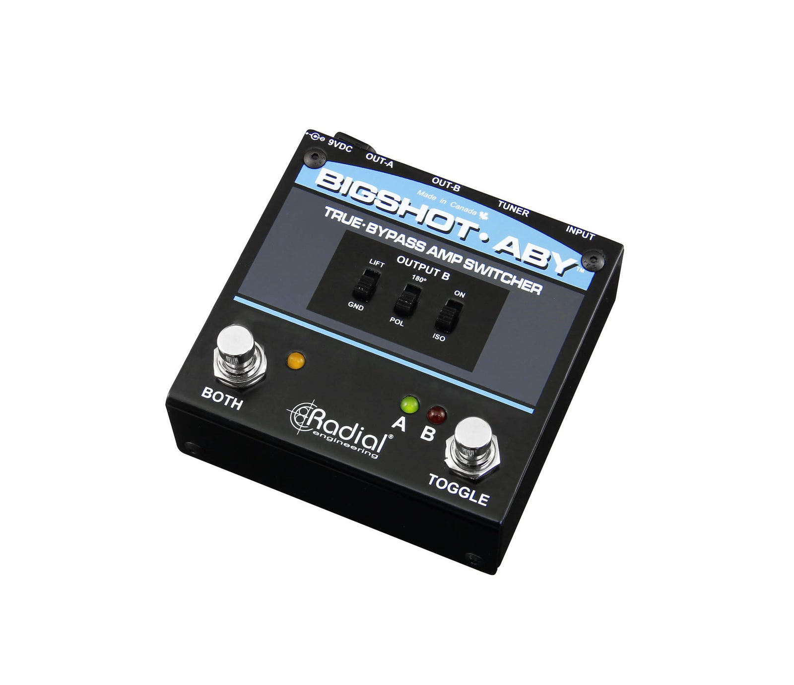 Radial Engineering BigShot ABY, True-Bypass Amp Switcher with LED Indicators by Radial Engineering