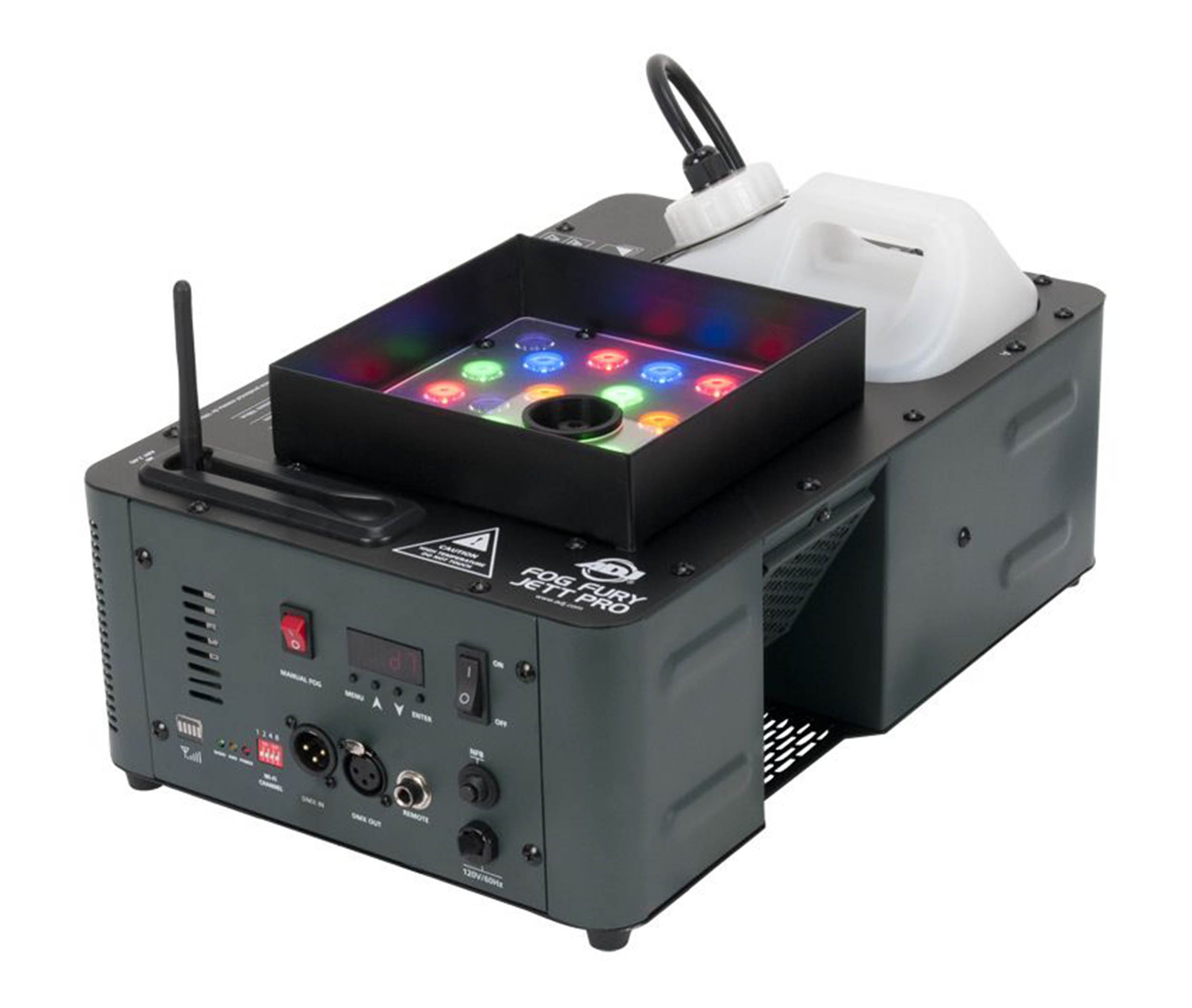 ADJ Fog Fury Jett Pro, High Output Multi Positional Fog Machine with LEDs and Wireless DMX by ADJ