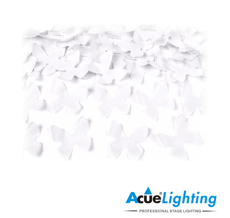 Acue Lighting Confetti – White Butterfly, High-Performance Confetti for Maximum Coverage - 1 Kg Bags by Acue Lighting