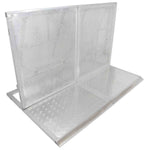 PROX XT-CSB4FT (4FT) Ventilated Aluminum Barricade Heavy-duty Crowd Control Barrier with Folding Base by ProX Cases