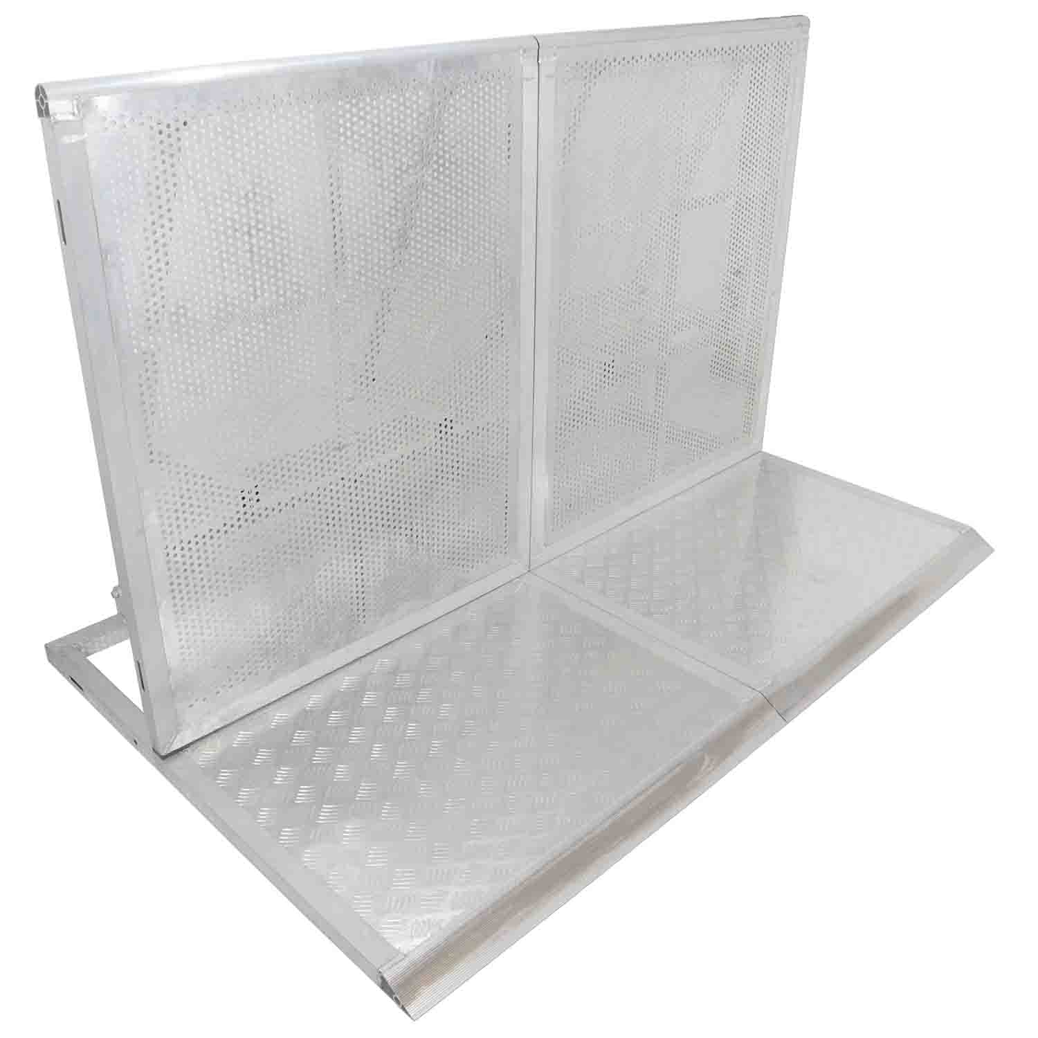 PROX XT-CSB4FT (4FT) Ventilated Aluminum Barricade Heavy-duty Crowd Control Barrier with Folding Base by ProX Cases
