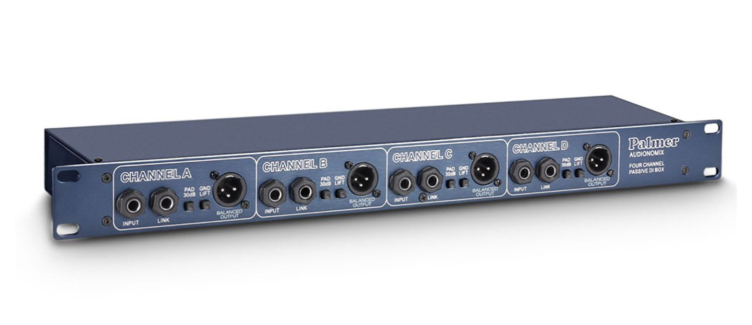 Palmer PAN 03 PASS 19" Passive Four-Channel DI Box by Palmer
