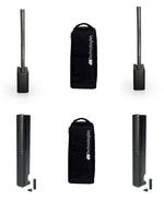 dB Technologies ES1203DPTCESTOP Portable Stereo Sound System DJ Package with Design Pole and Cover - Back by DB Technologies