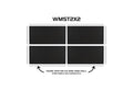 ADJ WMST2X2, Frame Trim Kit for 2x2 WMS Series Video Wall by ADJ