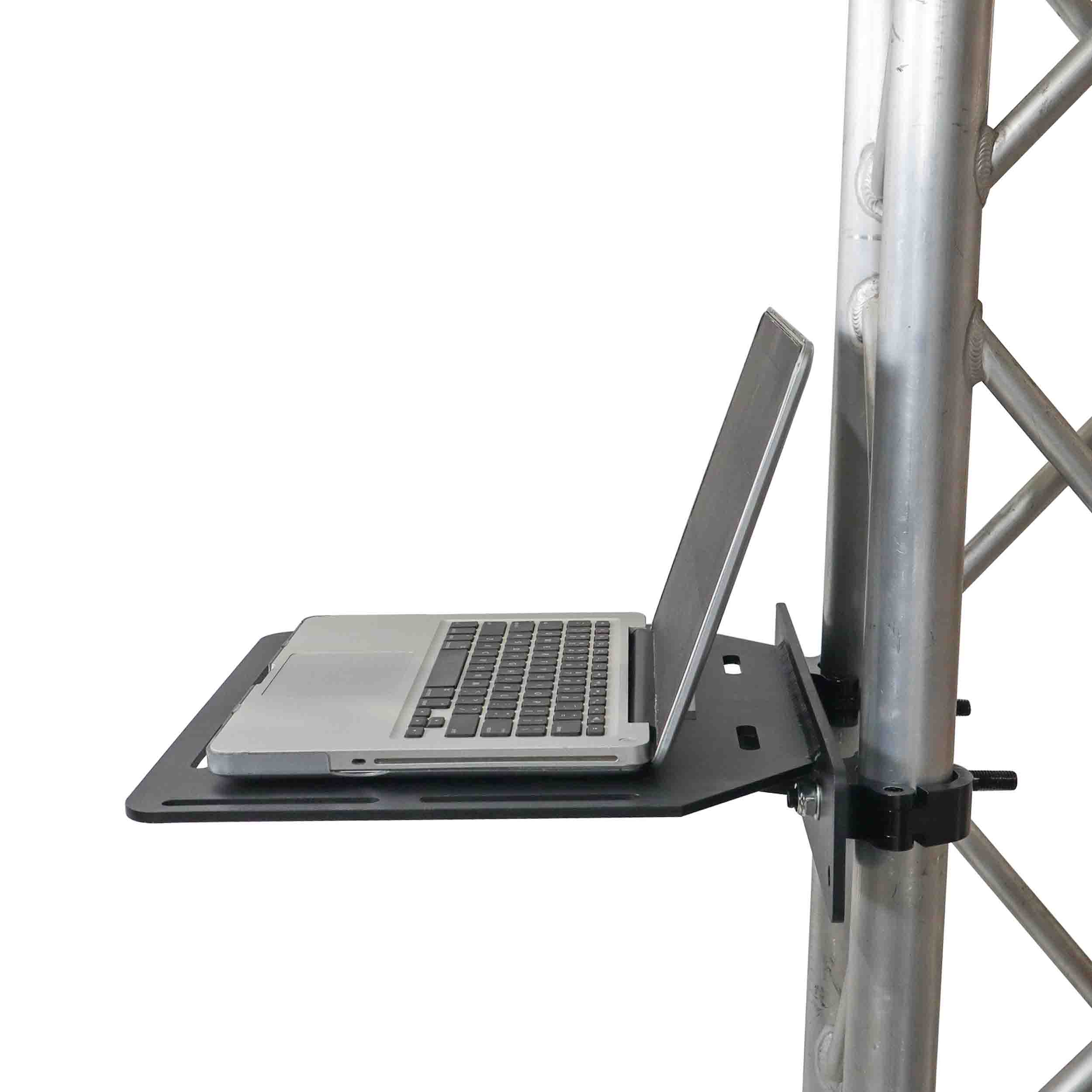 ProX XT-SHELFBLK, Aluminum Truss Shelf with Dual O-Style Pro Clamps 14"x16" Shelf Space - Black by ProX Cases