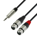 Adam Hall K4YWFF0300, 4 Star Series 2 XLR Female x Minijack TRS Audio Cable - 3 m by Adam Hall