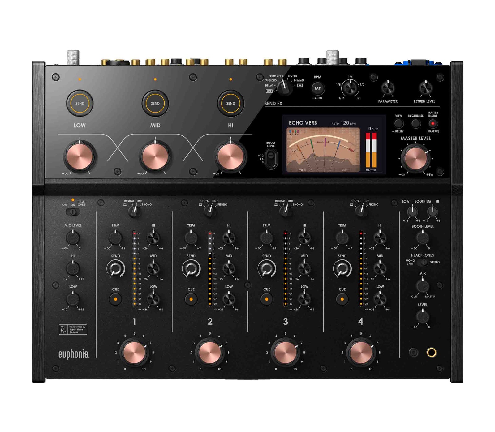 Open Box: AlphaTheta 4-Channel Pro Rotary Mixer - Euphonia by Alpha Theta