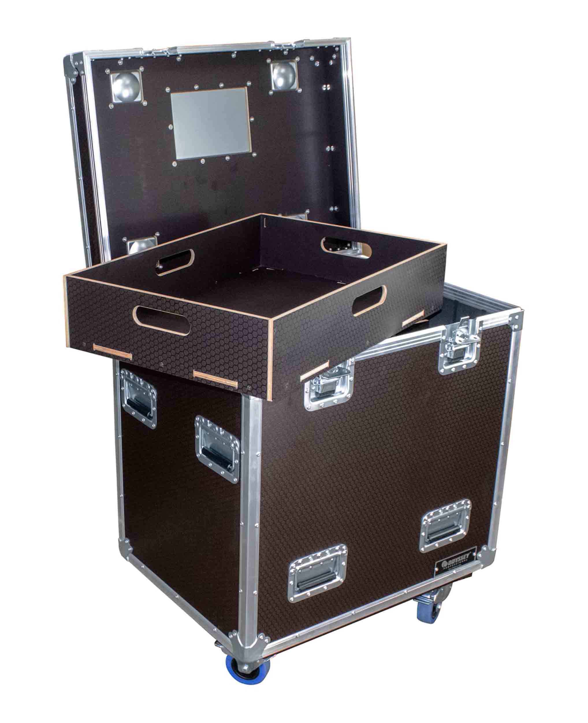 Odyssey OPT302236WBRN, Professional Brown Hex Board Utility Tour Trunk Case with Caster Wheels by Odyssey