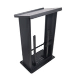 ProX X-MAESTROMEDIABL, Maestro Multi-Media Lectern Podium for LED Flatscreen TVs up to 32" with 2 Gooseneck Mic Stands - Black by ProX Cases