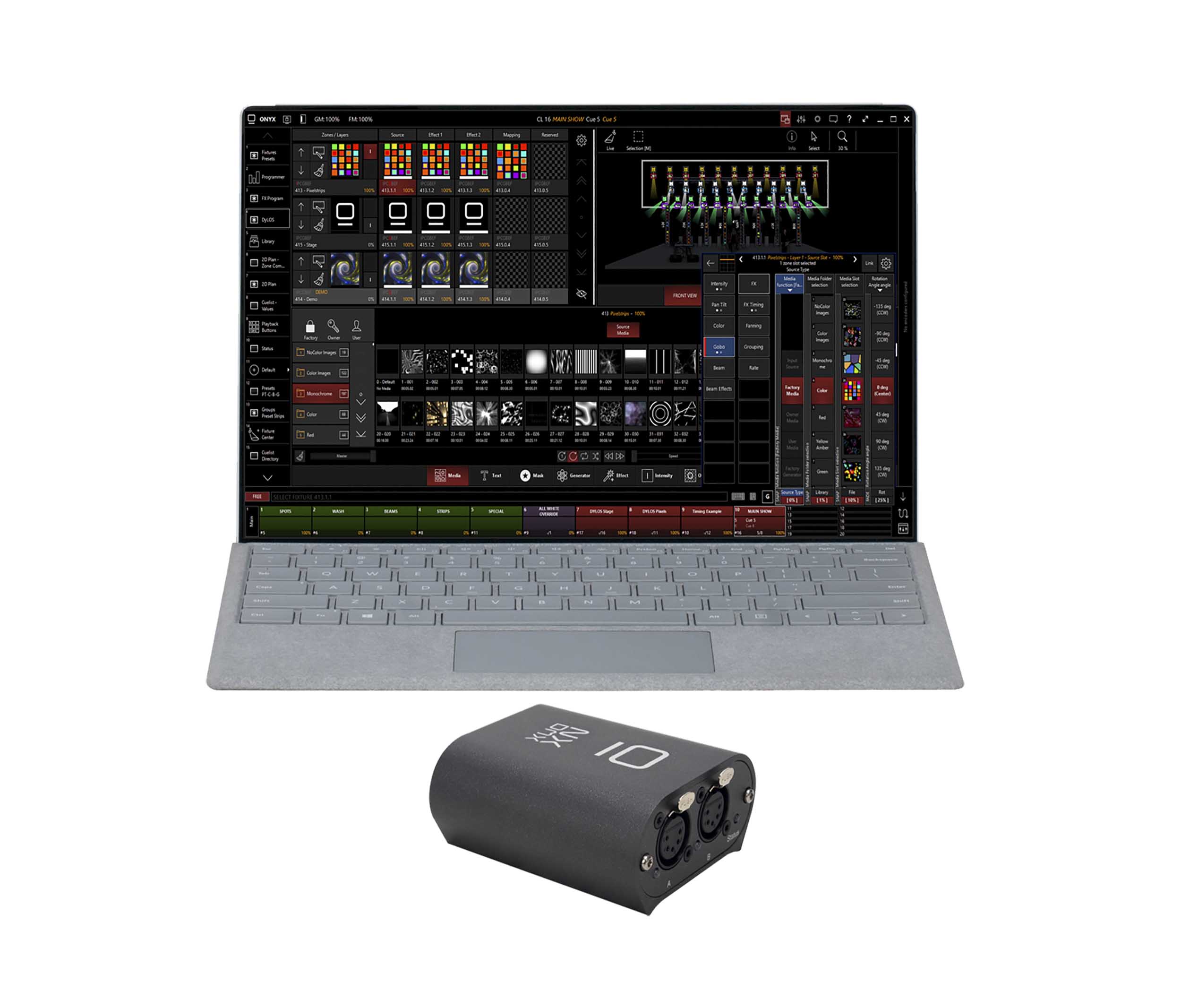 Elation NX DMX, USB Powered 2 Port DMX Node