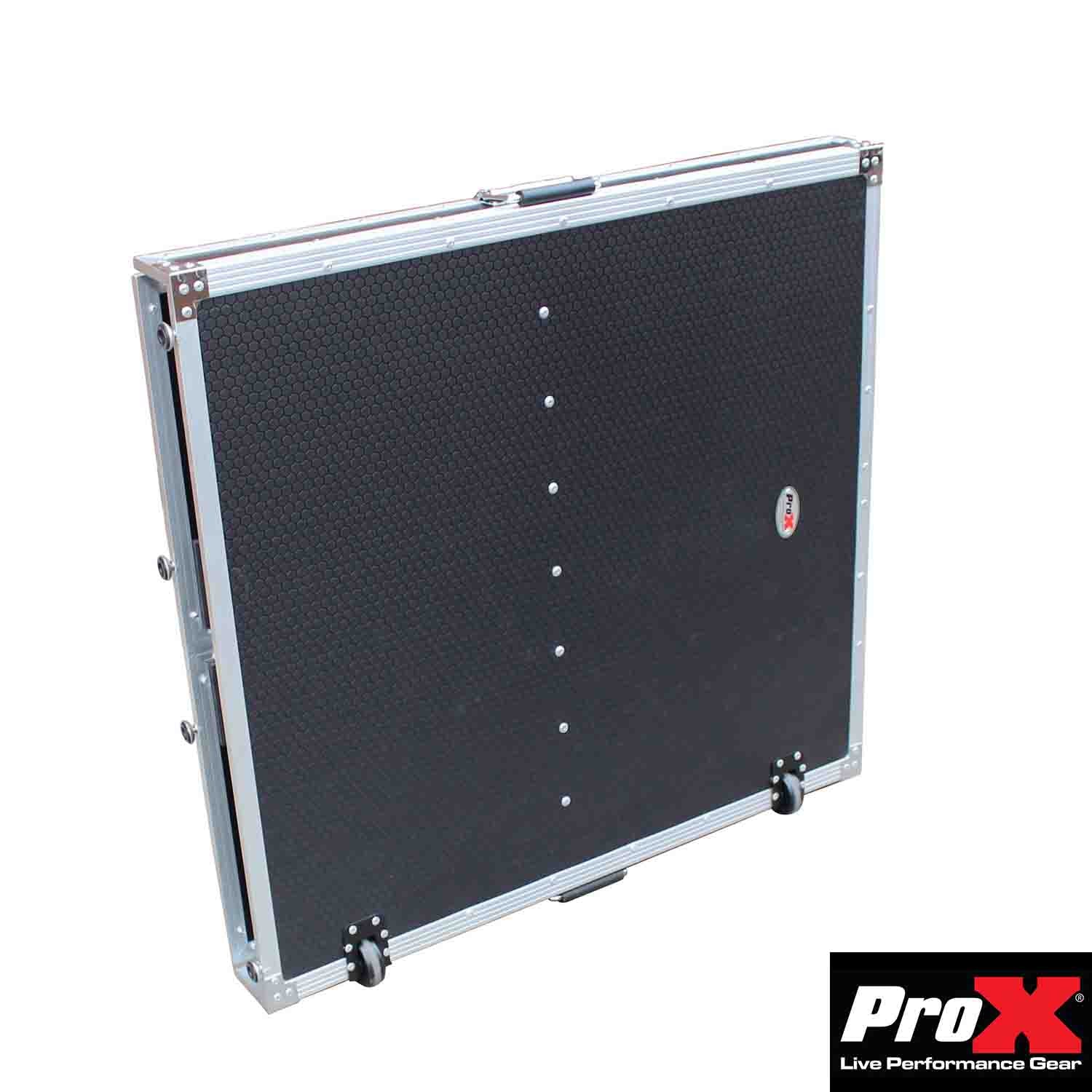 B-Stock Scratch & Dent: ProX XS-DJSTN DJ Folding Workstation Table, Fold Away with Wheels