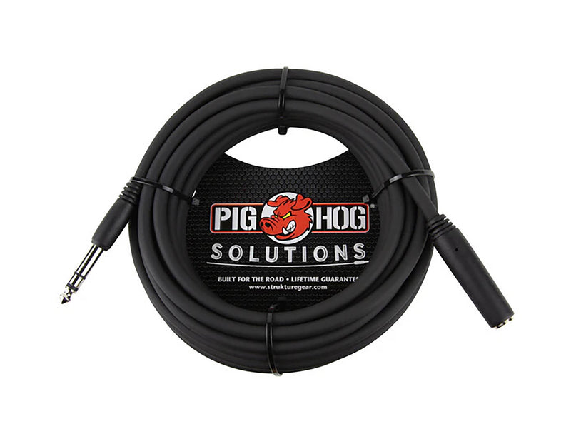 PIG HOG PHX14-25, 1/4" Headphone Extension Cable - 25 Ft by PigHog