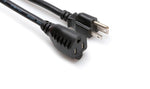 Hosa PWX-450, Power Extension Cord, NEMA 5-15R to NEMA 5-15P, 50 ft by Hosa