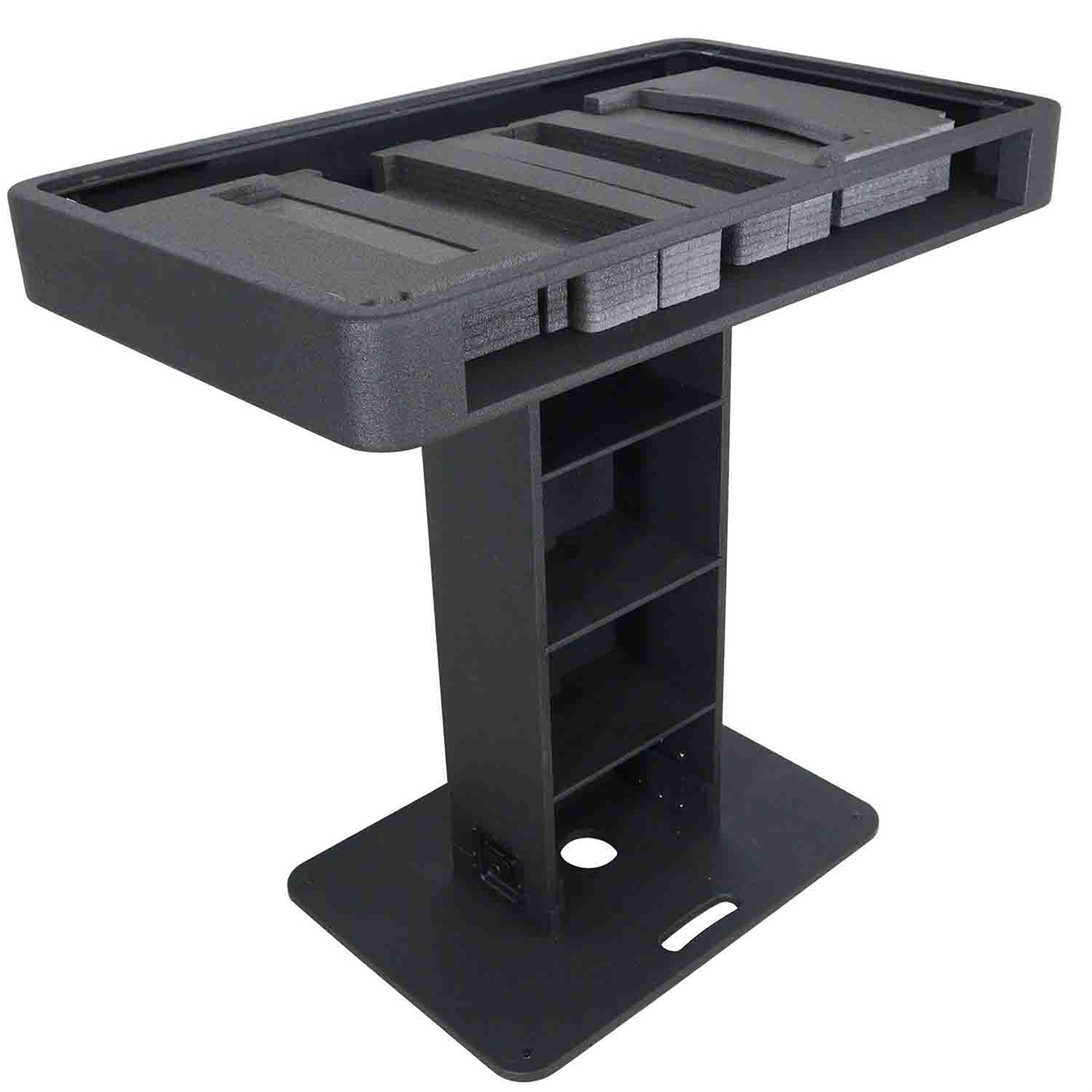 ProX XZFDJCTBLBAG DJ Control Tower Podium Stand Package with Bag - Black by ProX Cases