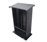 ProX X-MAESTROMEDIABL, Maestro Multi-Media Lectern Podium for LED Flatscreen TVs up to 32" with 2 Gooseneck Mic Stands - Black by ProX Cases