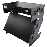 ProX XS-ZTABLEBL JR, DJ Workstation & Flight Case Table With Wheels - Black by ProX Cases