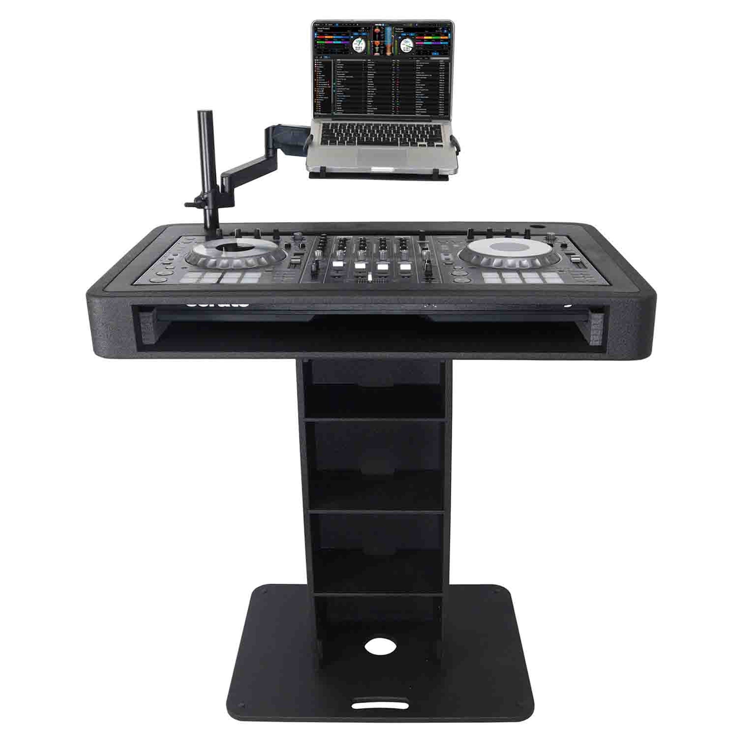 ProX XZF-DJCTBL, DJ Control Tower Podium Stand for PIONEER XDJ-XZ DDJ-1000, DDJ-SX3 RANE One - Black