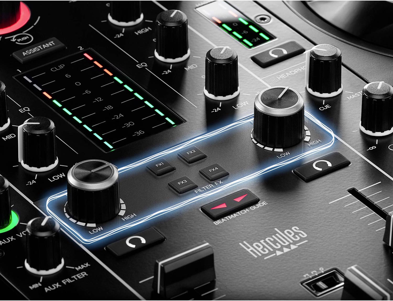 Hercules DJControl Inpulse 500, 2-Channel DJ Controller by Hercules