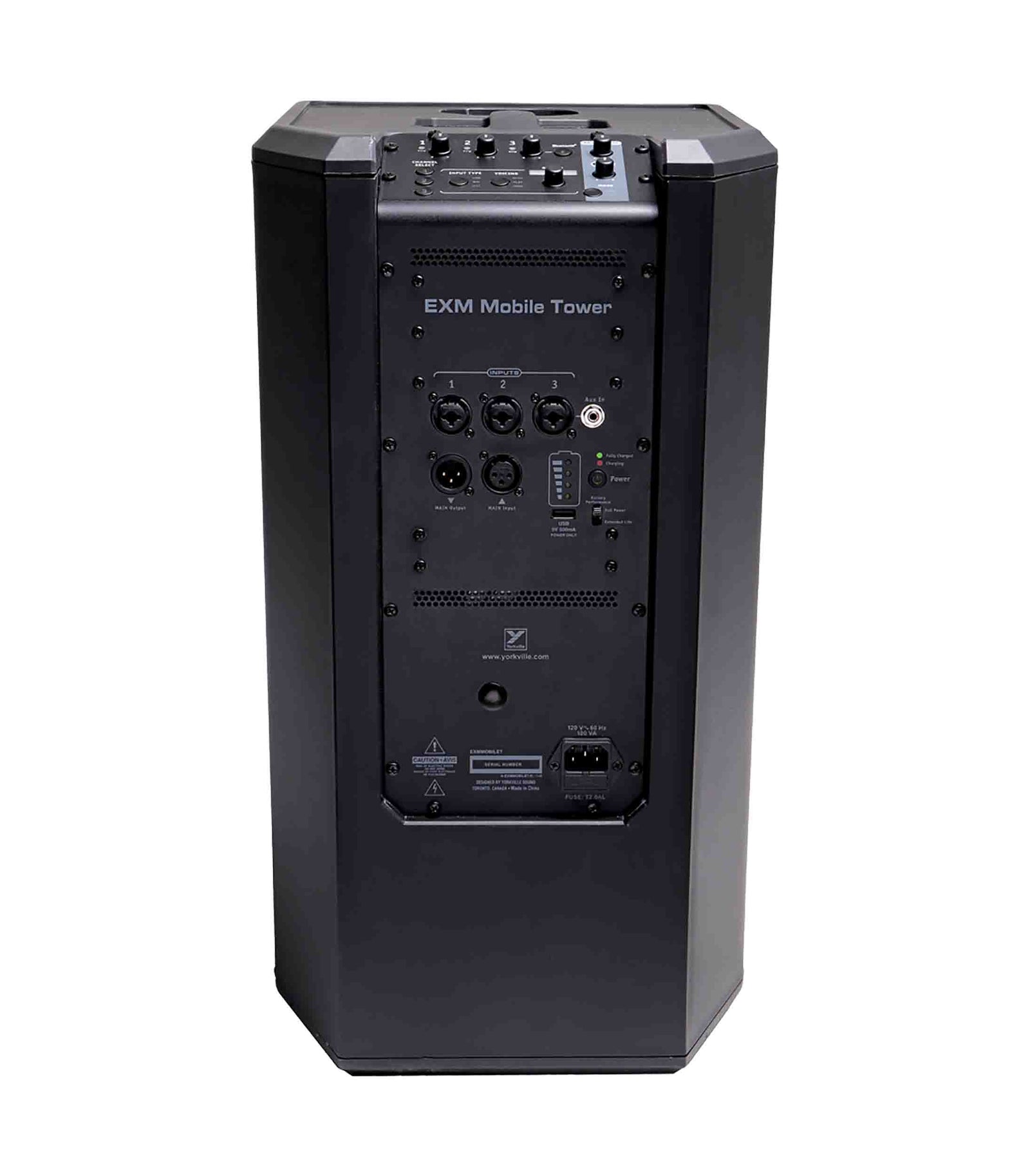 Yorkville Sound EXM MOBILE TOWER, Battery Powered PA System by Yorkville